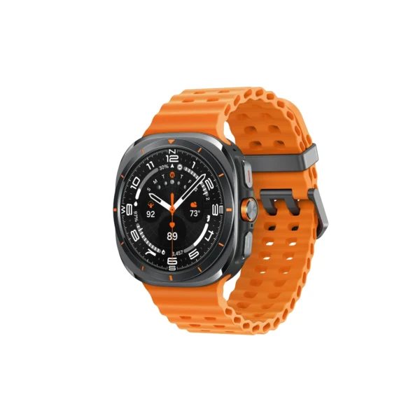 Samsung Galaxy Watch Ultra (GPS), Gray Titanium Case with Orange Marine Band